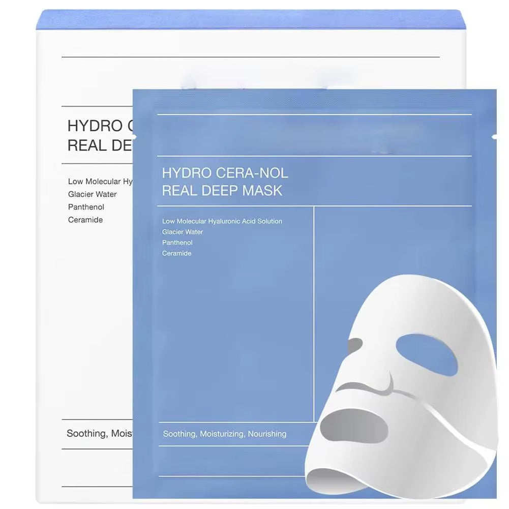 1/4 Sheets Real Deep Hydro Mask Hydrating Overnight Hydrogel Mask Shrink Pores Moisturizing Refreshing Brightening Face Skincare